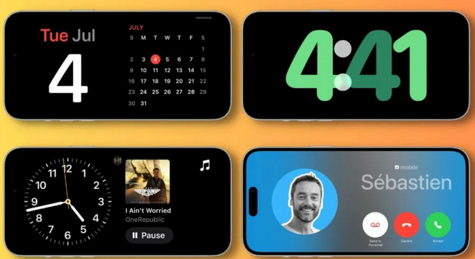 灵璧苹果手机维修分享iOS17横屏充电待机显示有什么好处 