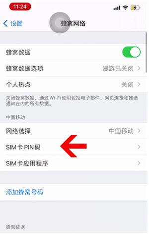 灵璧苹果14维修网分享如何给iPhone14的SIM卡设置密码 